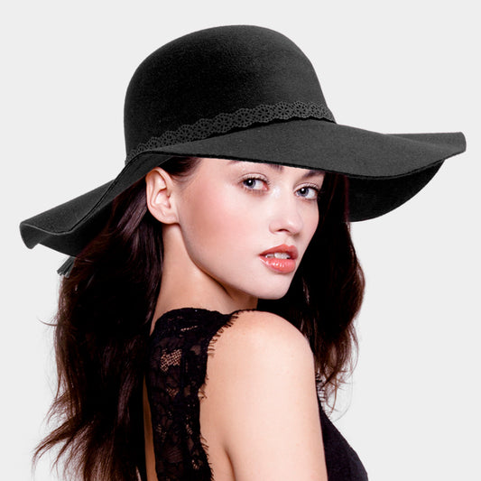 HATEGORY Cotton Blend Felt Floppy Hat