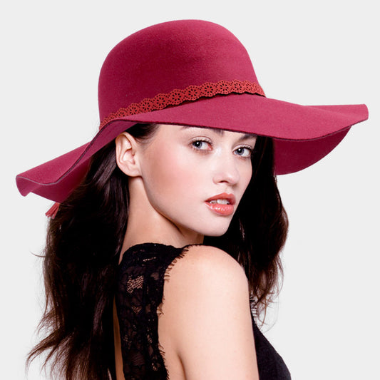 HATEGORY Cotton Blend Felt Floppy Hat