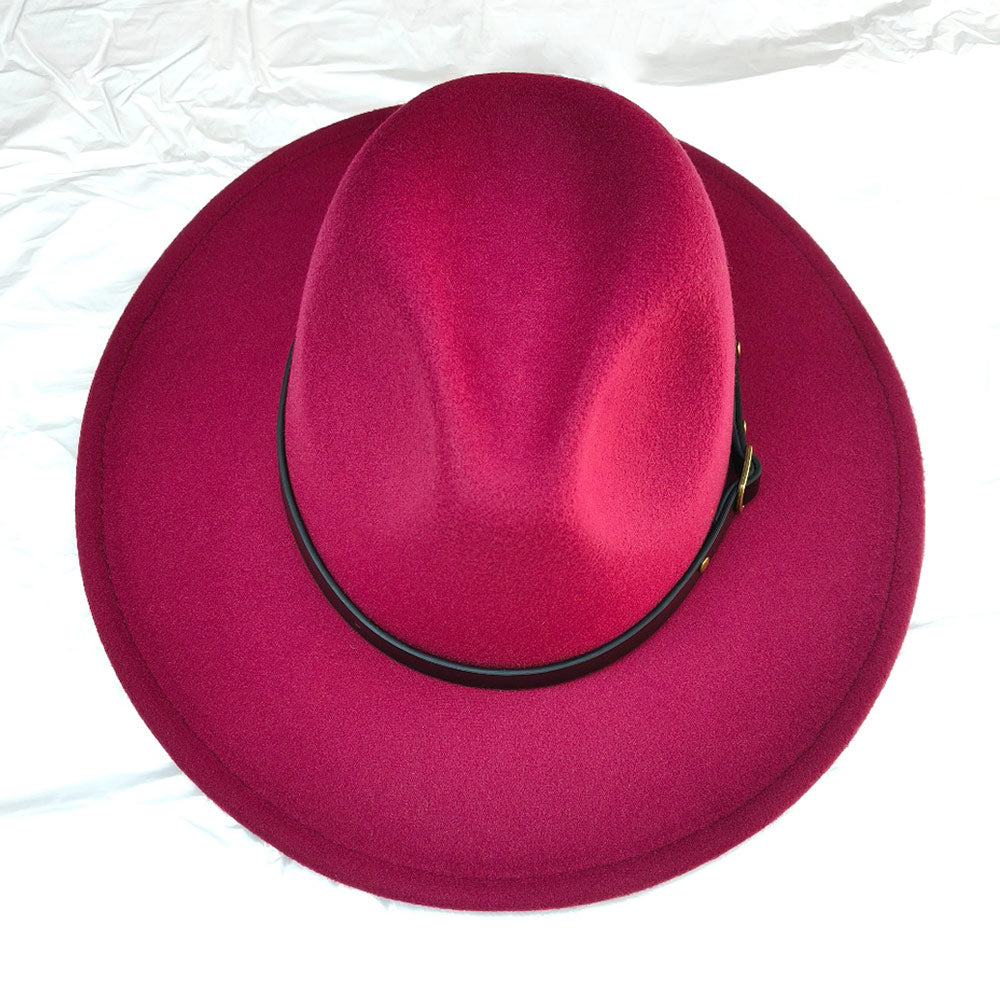 HATEGORY Belt Band Pointed Fedora Hat