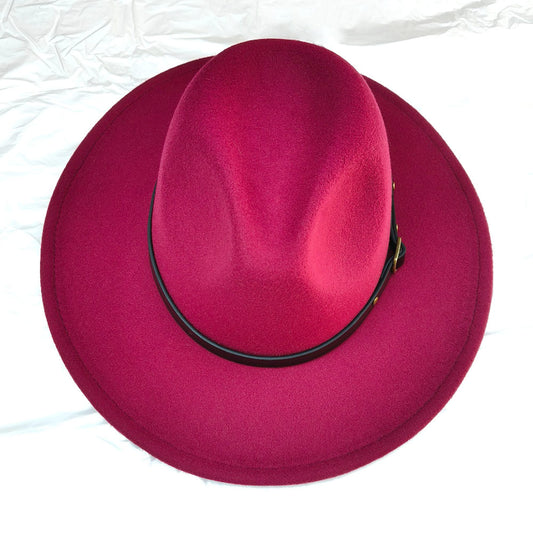 HATEGORY Belt Band Pointed Fedora Hat