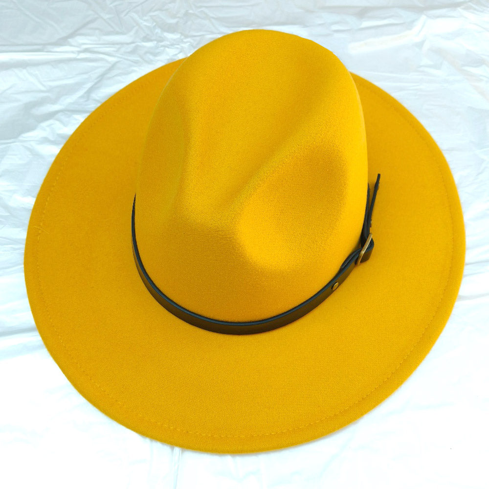 HATEGORY Belt Band Pointed Fedora Hat