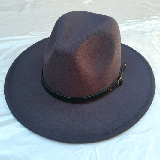 HATEGORY Belt Band Pointed Fedora Hat