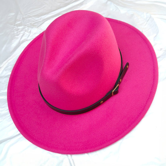 HATEGORY Belt Band Pointed Fedora Hat