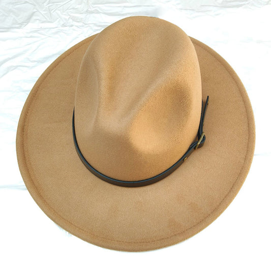 HATEGORY Belt Band Pointed Fedora Hat