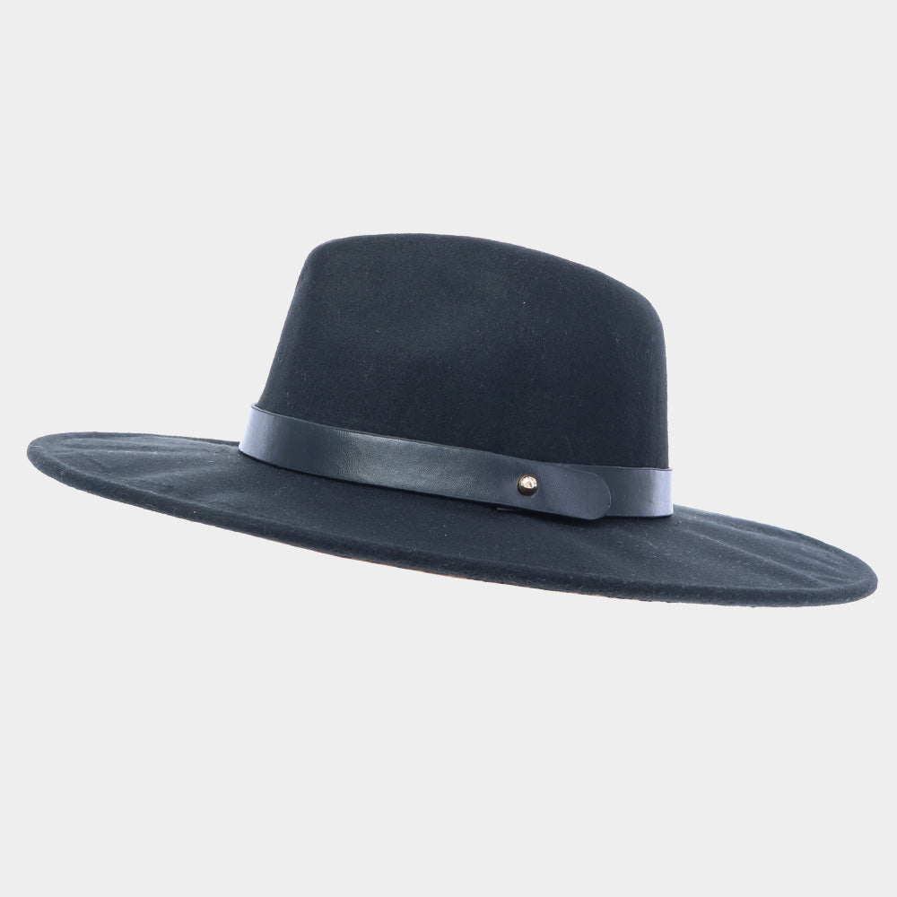 HATEGORY Wide Brim Fedora Rancher Hat