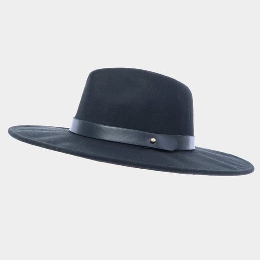 HATEGORY Wide Brim Fedora Rancher Hat