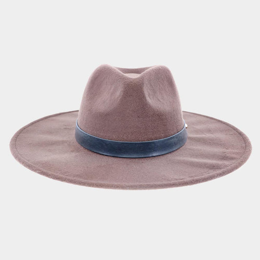 HATEGORY Wide Brim Fedora Rancher Hat