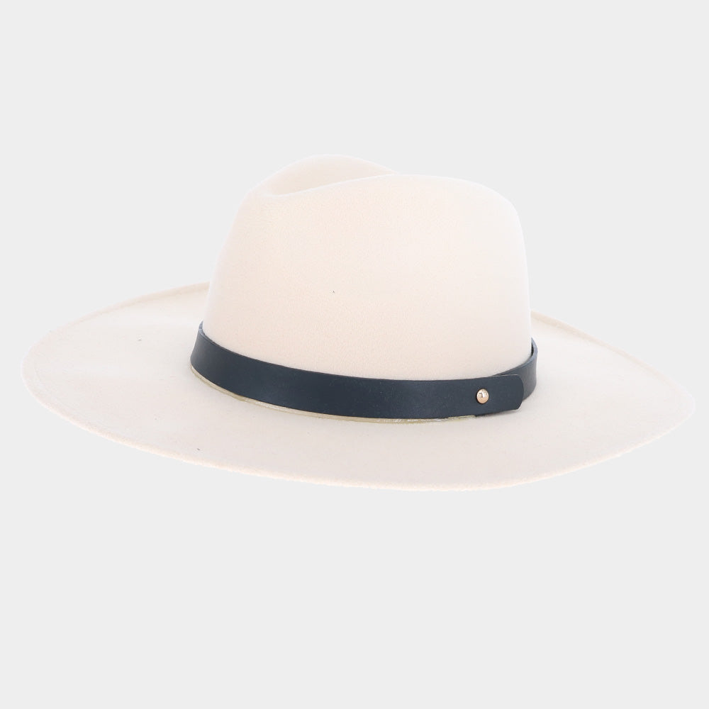 HATEGORY Wide Brim Fedora Rancher Hat