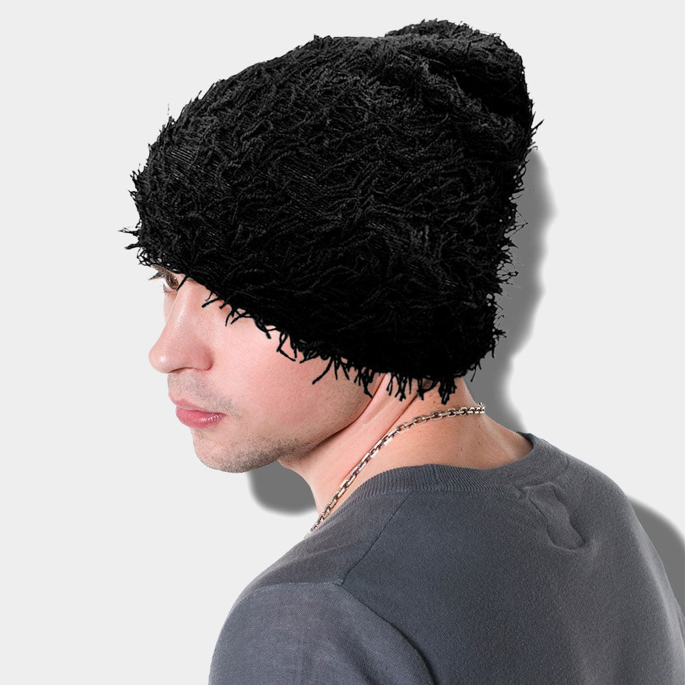 HATEGORY Fuzzy Winter Beanie Hat