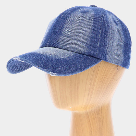 HATEGORY Denim Baseball Cap