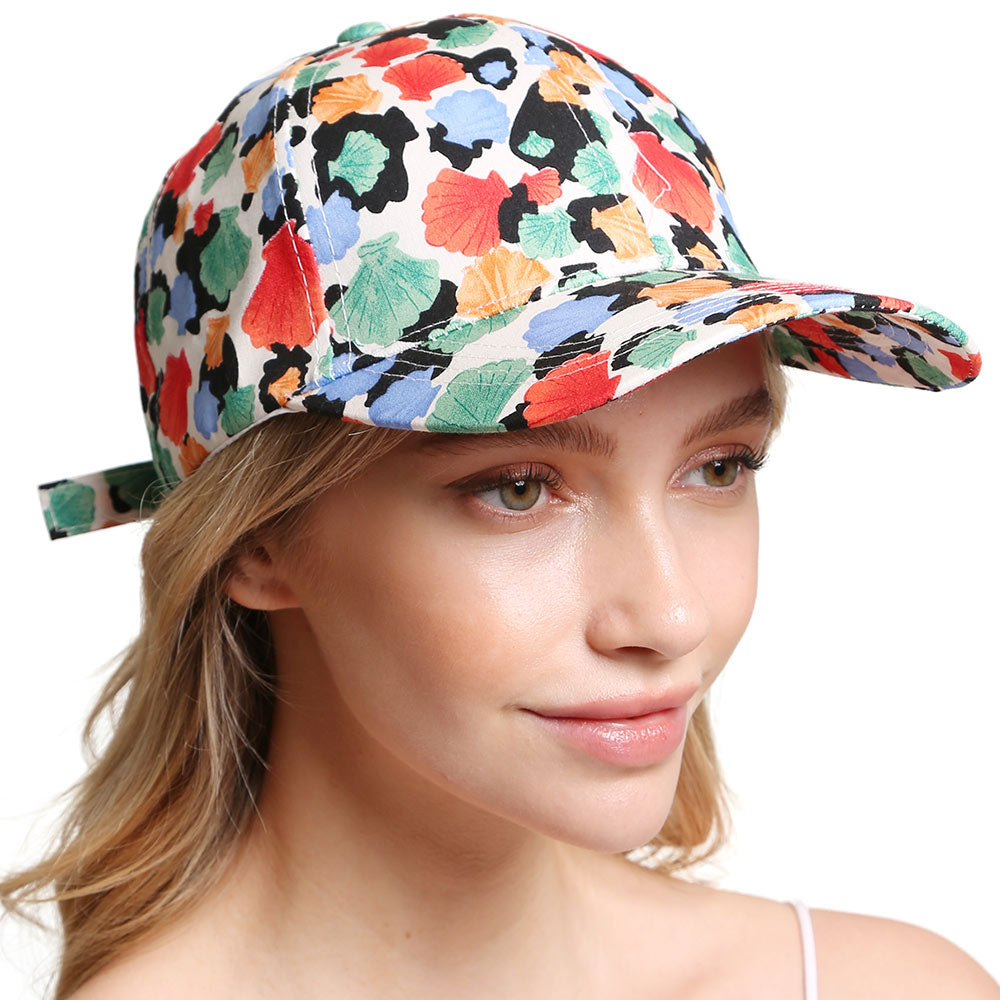 HATEGORY Shell Patterned Baseball Cap