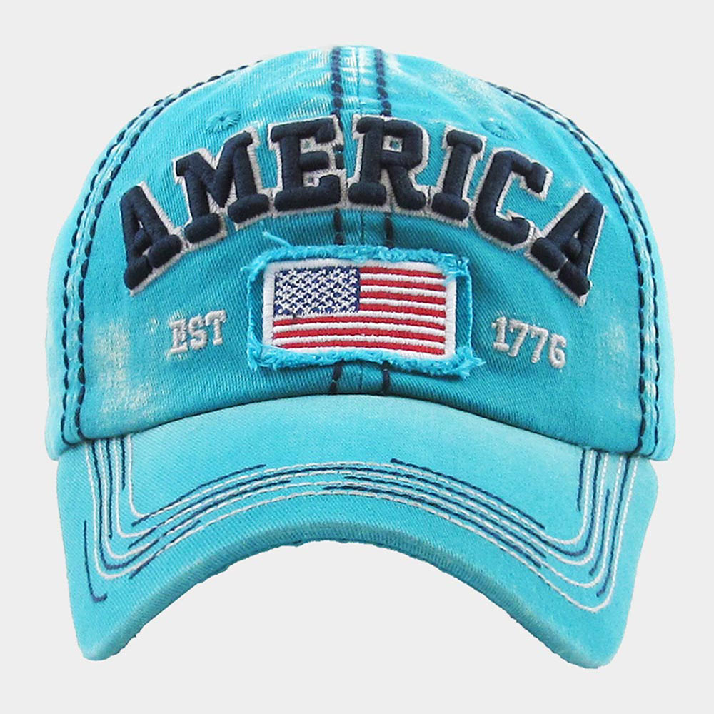 HATEGORY American USA Flag Vintage Baseball Cap