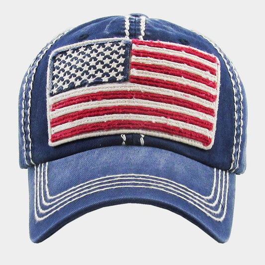 HATEGORY American USA Flag Vintage Baseball Cap
