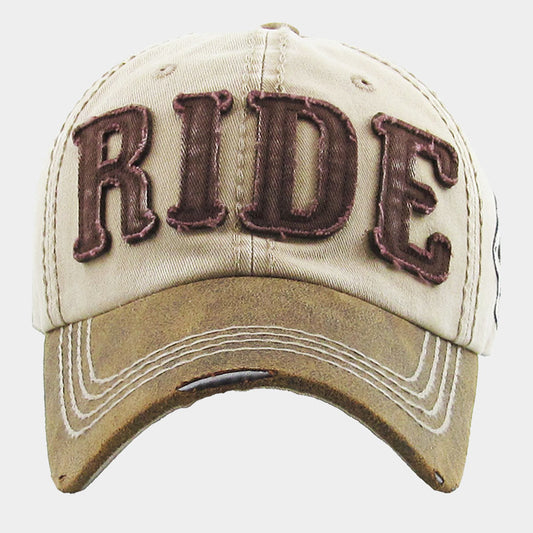 HATEGORY Ride Message Vintage Baseball Cap