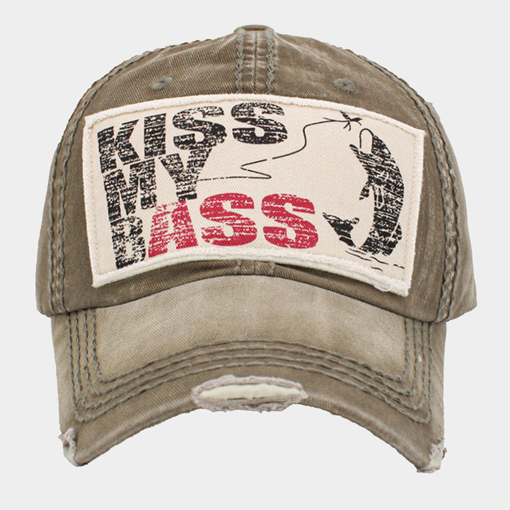 HATEGORY KISS MY BASS Vintage Baseball Cap