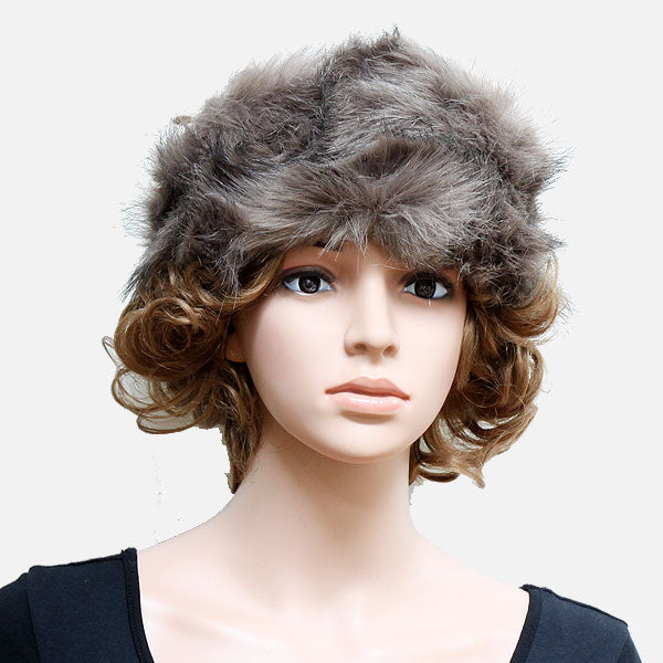 HATEGORY Faux Fur Polyester Russian Style Hat