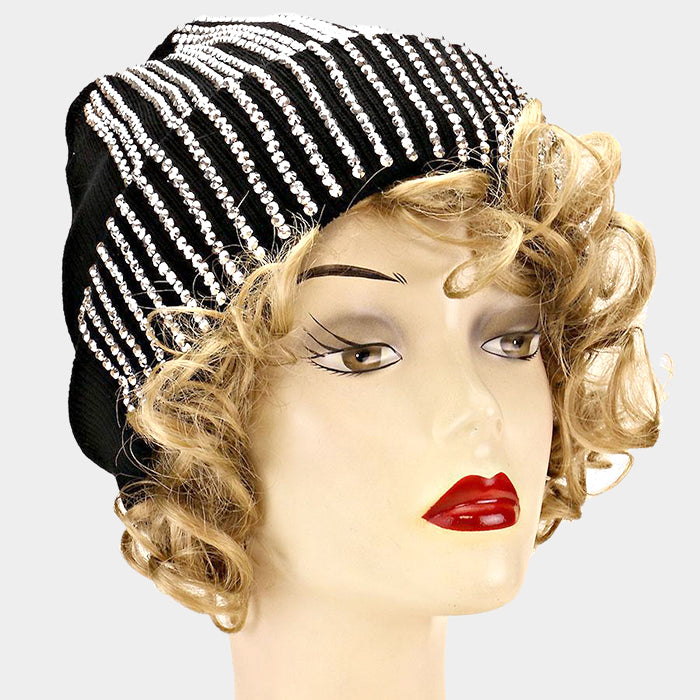 HATEGORY Crystal Blinged Acrylic Beanie