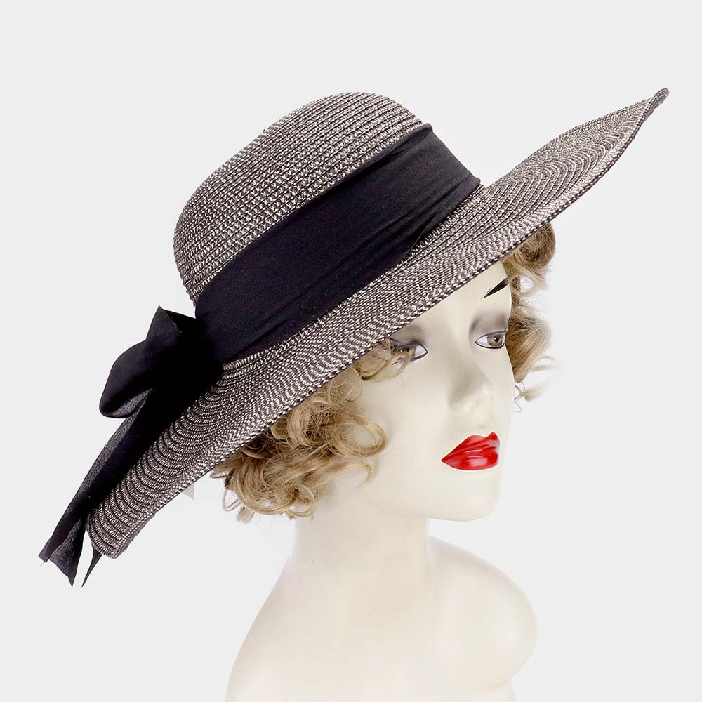 HATEGORY Wide Brim Bow Summer Sun Hat