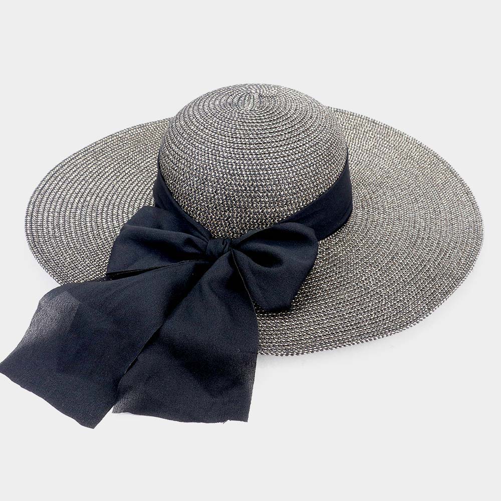 HATEGORY Wide Brim Bow Summer Sun Hat