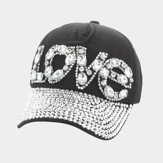 HATEGORY Love _ Bling baseball cap