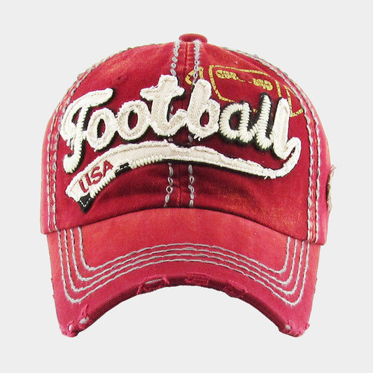 HATEGORY Football USA Message Vintage Baseball Cap