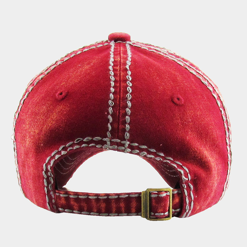 HATEGORY Football USA Message Vintage Baseball Cap