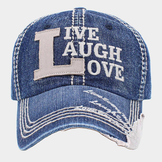 HATEGORY LIVE LAUGH LOVE Vintage Baseball Cap