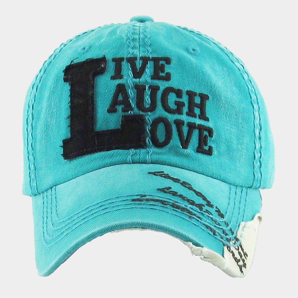 HATEGORY LIVE LAUGH LOVE Vintage Baseball Cap