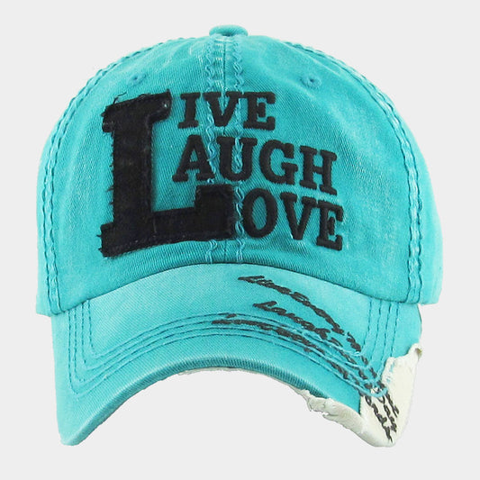 HATEGORY LIVE LAUGH LOVE Vintage Baseball Cap