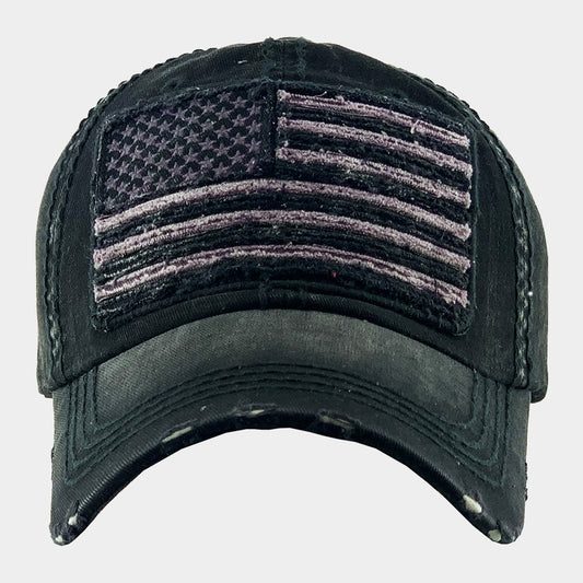 HATEGORY American USA Flag Vintage Baseball Cap