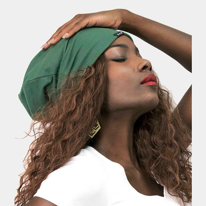 HATEGORY Solid Satin Lined Beanie Hat