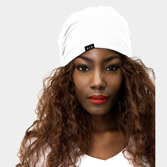 HATEGORY Solid Satin Lined Beanie Hat