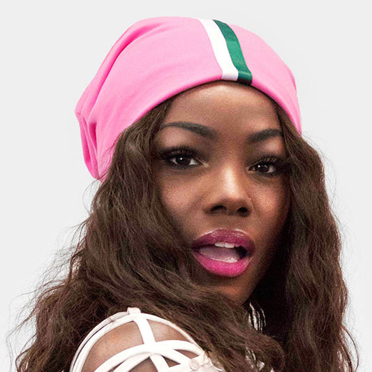 HATEGORY Solid Satin Lined Beanie Hat