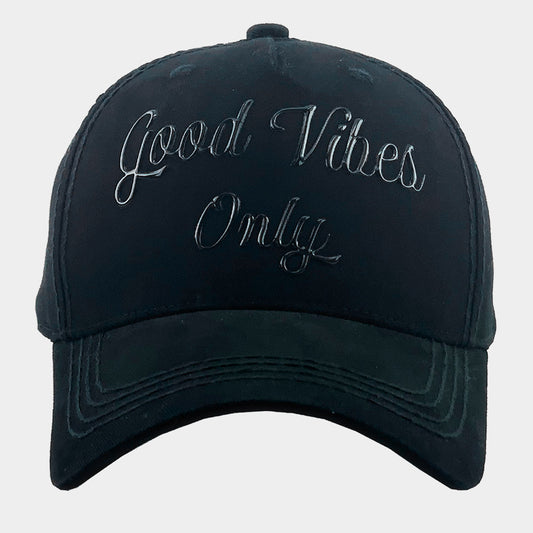 HATEGORY Good Vibes Only Message Baseball Cap