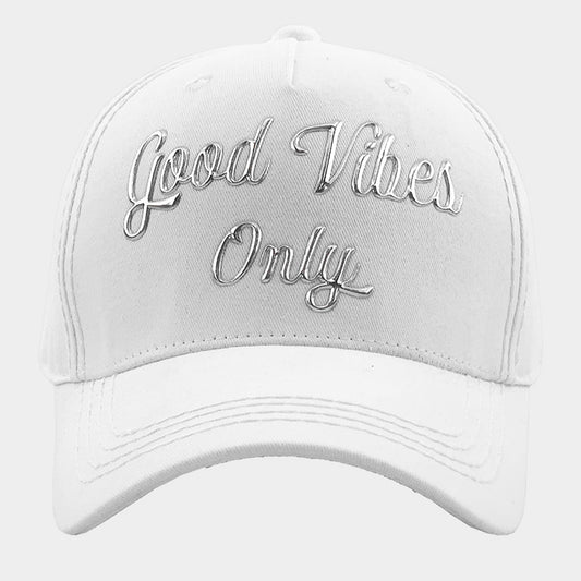 HATEGORY Good Vibes Only Message Baseball Cap
