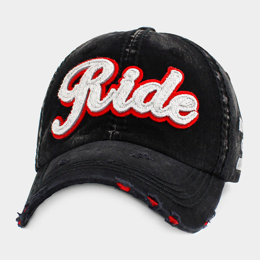 HATEGORY Ride Message Vintage Baseball Cap