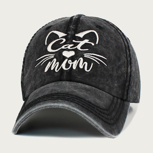 HATEGORY CAT MOM Message Vintage Baseball Cap