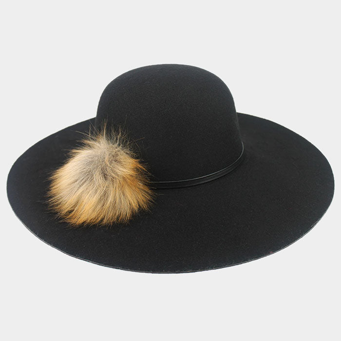 HATEGORY Feather Detail Floppy Hat