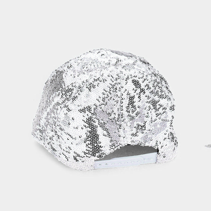 HATEGORY Sequin Baseball Cap
