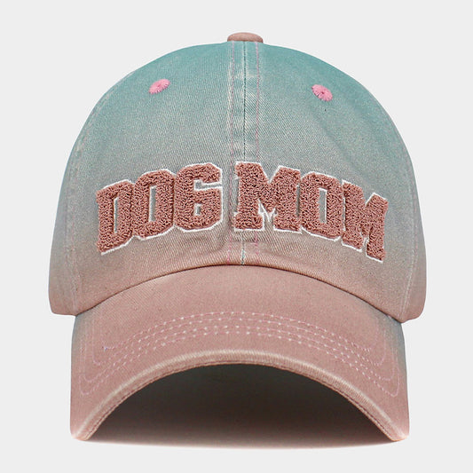 HATEGORY Dog Mom Message Ombre Baseball Cap
