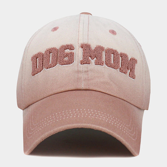 HATEGORY Dog Mom Message Ombre Baseball Cap