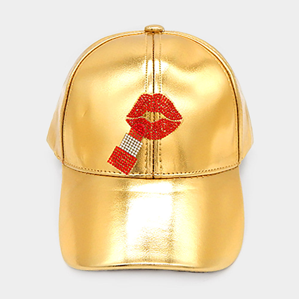 HATEGORY Bling Lip Baseball Cap