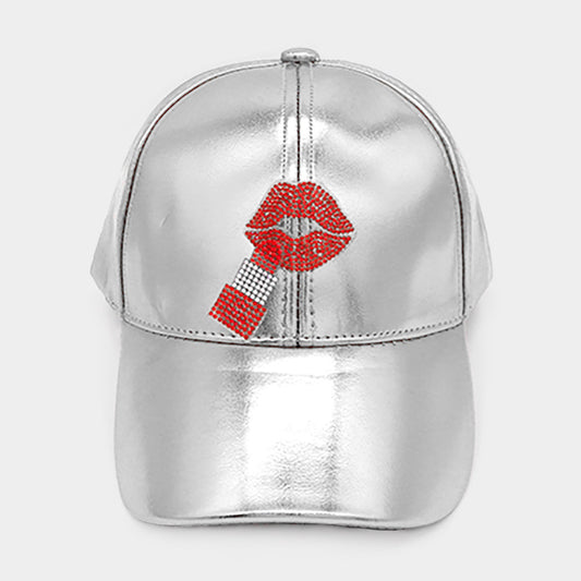 HATEGORY Bling Lip Baseball Cap