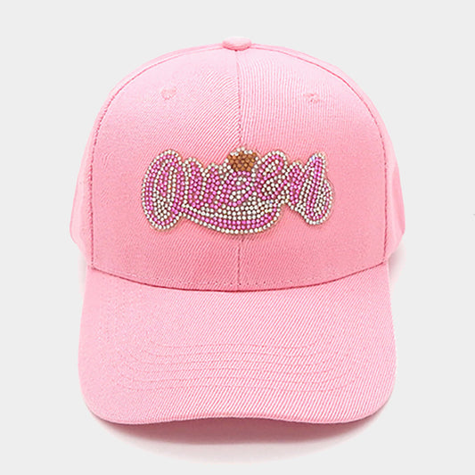 HATEGORY Bling Queen Message Pointed Baseball Cap