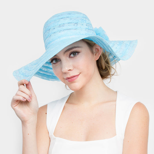 HATEGORY Double Bow Floppy Hat