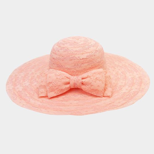 HATEGORY Double Bow Floppy Hat