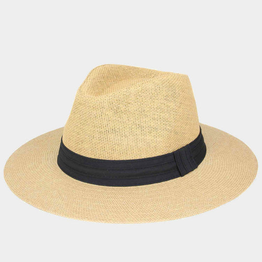 HATEGORY Jungle Woven Fedora Medium Brim Hat