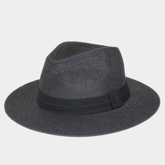 HATEGORY Jungle Woven Fedora Medium Brim Hat