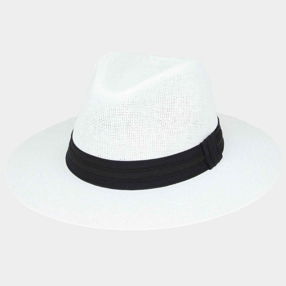 HATEGORY Jungle Woven Fedora Medium Brim Hat