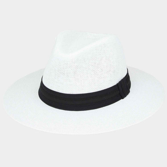 HATEGORY Jungle Woven Fedora Medium Brim Hat
